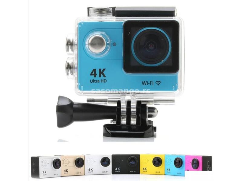 Sportska vodootporna kamera 4K sa daljinskim crna