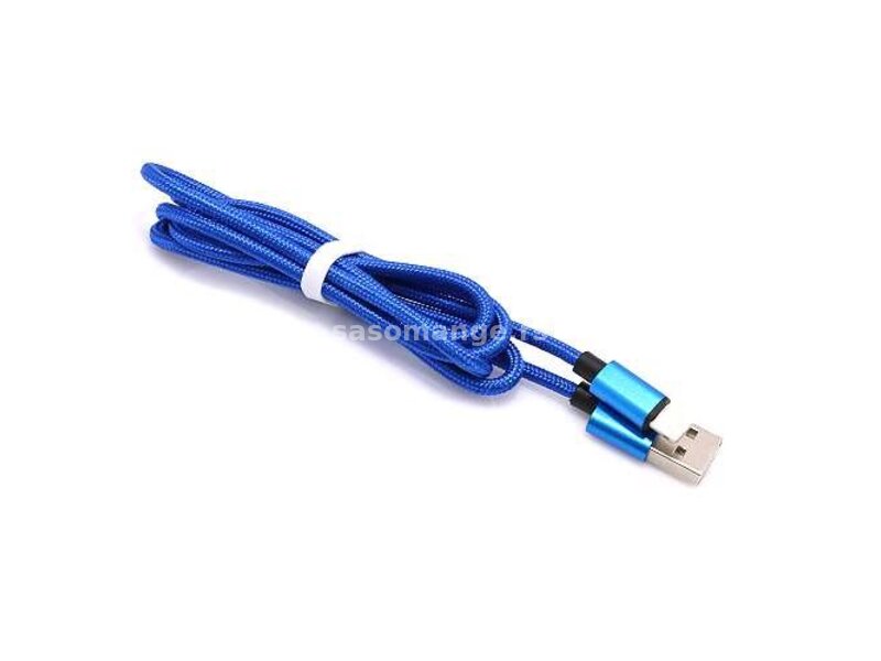 USB kabal za iPhone lightning Monsterskin Flash 1m plava