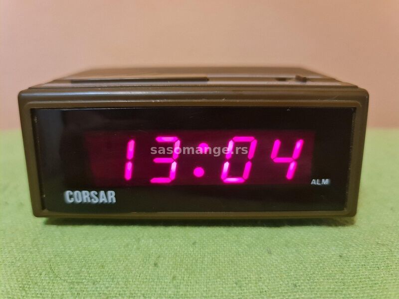 CORSAR - stari i kvalitetni stoni sat-budilnik na struju