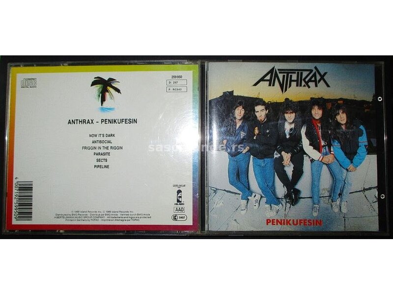 Anthrax-Penikufesin EP Made in Europe Original CD (1989)