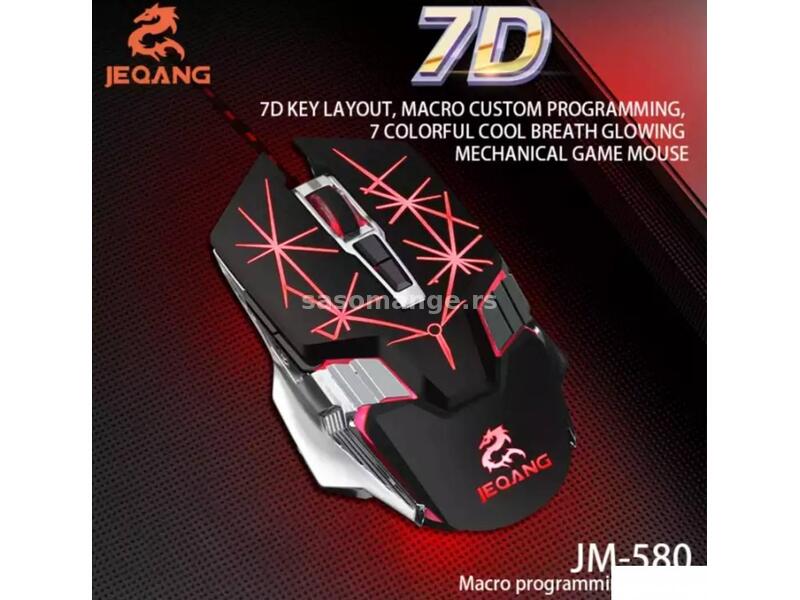 Gejmerski miš JM-580 7D crni