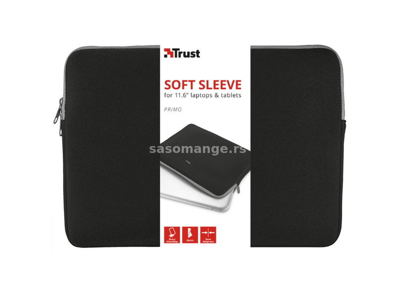 TRUST Primo Soft Sleeve for laptops and tablets 11.6" black