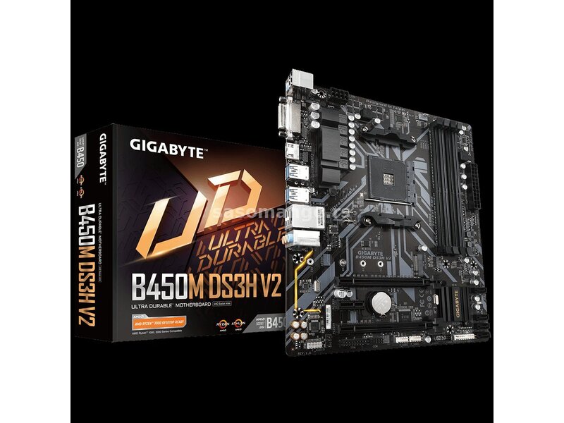 Gigabyte B450M DS3H V2 + AMD Ryzen 5 3600 4.2Ghz novo