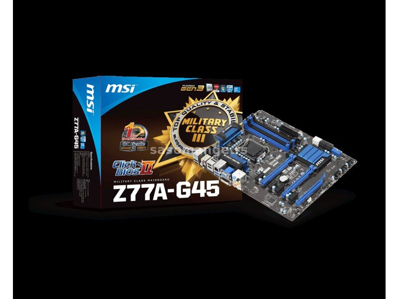 MSI Z77A-G45 LGA 1155 / DDR3 Z77 chipset