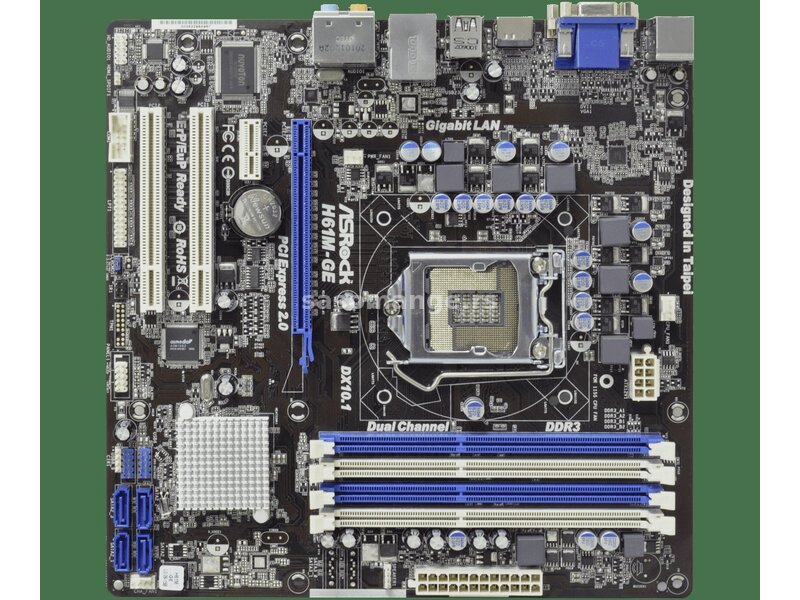 ASRock H61M-GE LGA 1155 / DDR3 H61 chipset
