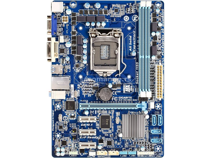 Gigabyte H61MA-D3V + Intel Core i5 3330 3.2Ghz