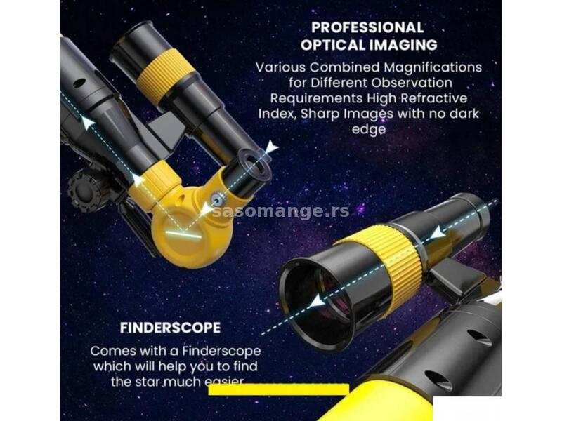 Teleskop za male naucnike žuti