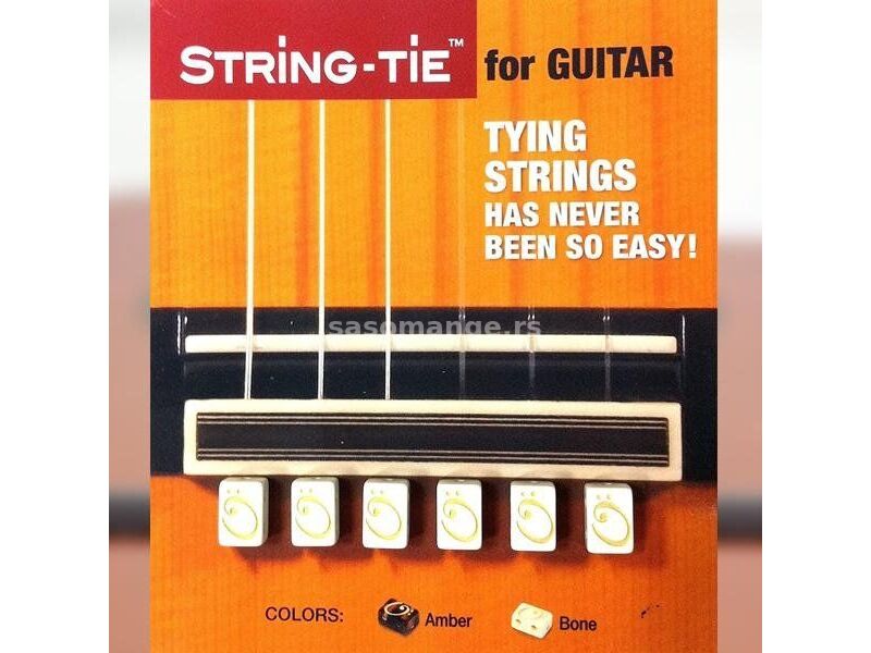 String Tie Zatezac Zica za Klasicnu Gitaru White