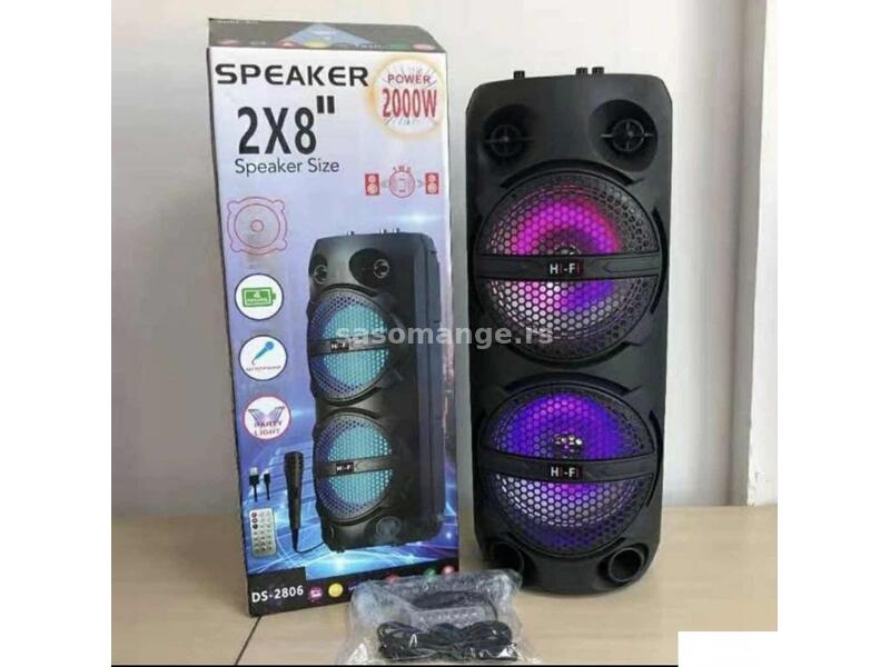 Bluetooth karaoke zvučnik - 2x8"-DS 2806