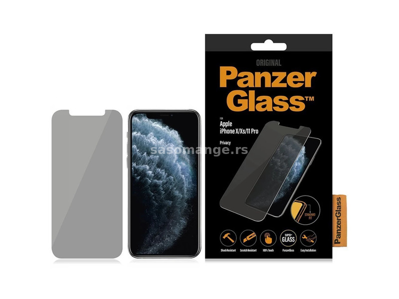 PANZERGLASS Screen Protector Privacy iPhone X/XS/11 Pro black