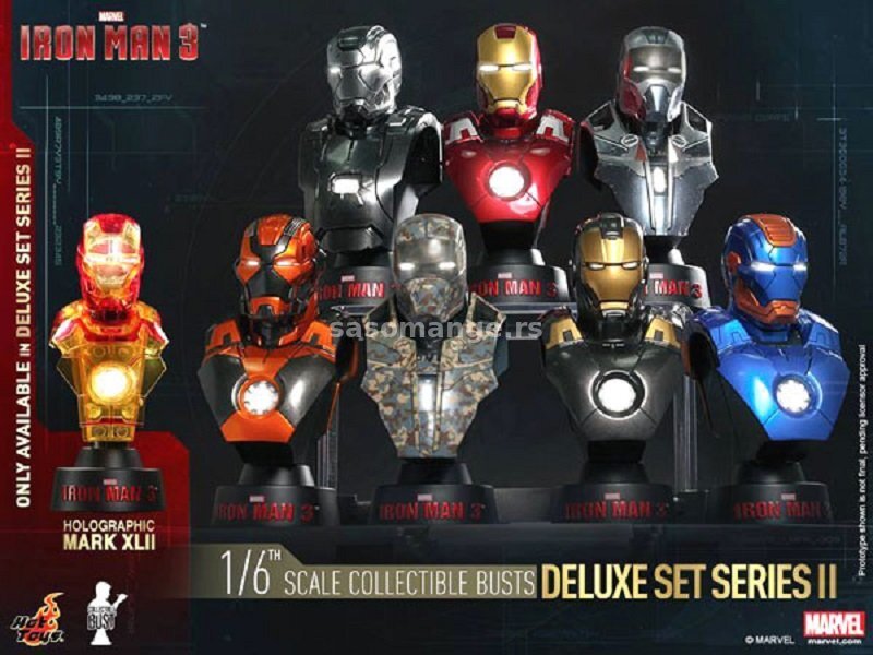 Sideshow Toys Figura Iron Man 3 Busts 1/6 11 cm Deluxe Set Series 2 022885