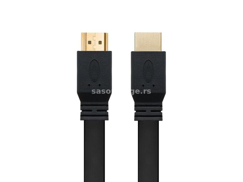 Kabal HDMI muški na HDMI muški 1,5m Flat crna kablovi/kabl