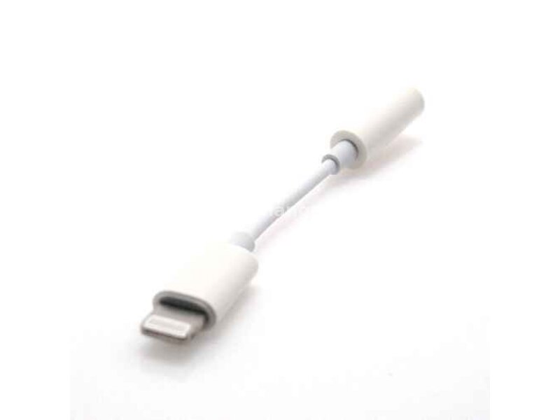 Adapter iPhone lightning na 3,5 mm Aux MH-F03 bela