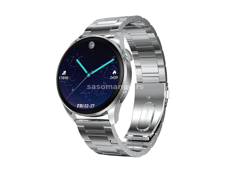 Pametni sat (smart watch) DT3 metal/silikon - srebrna