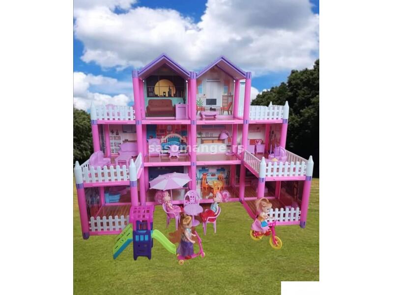 Velika kućica vila za lutke sa nameštajem