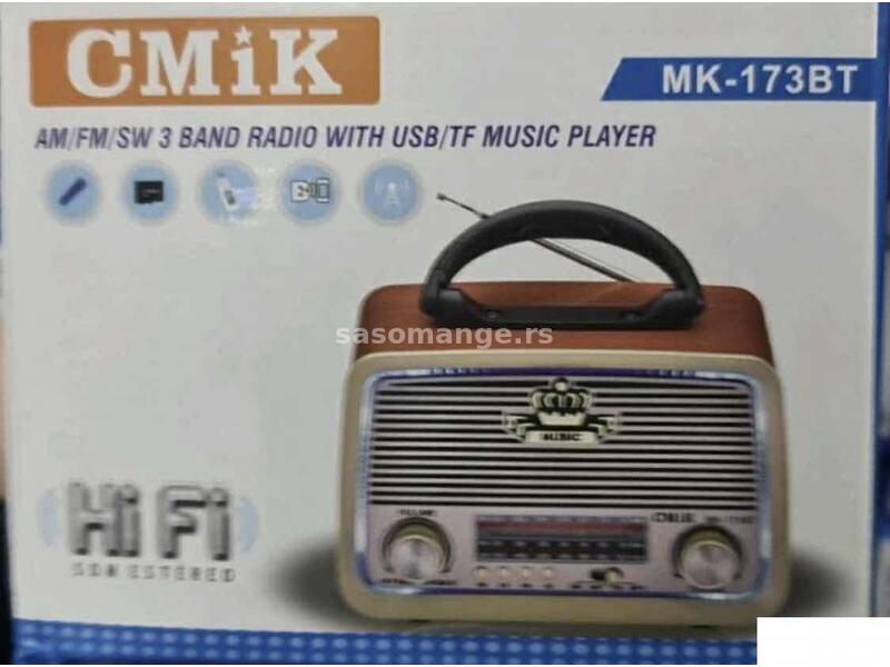 radio retro - blutut radio tranzistor MK 173 BT