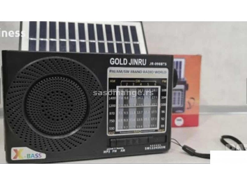 Radio tranzistor na baterije - struju i solarno punjenje -BT