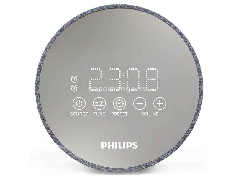 PHILIPS TADR402/12 Alarm with radio silver