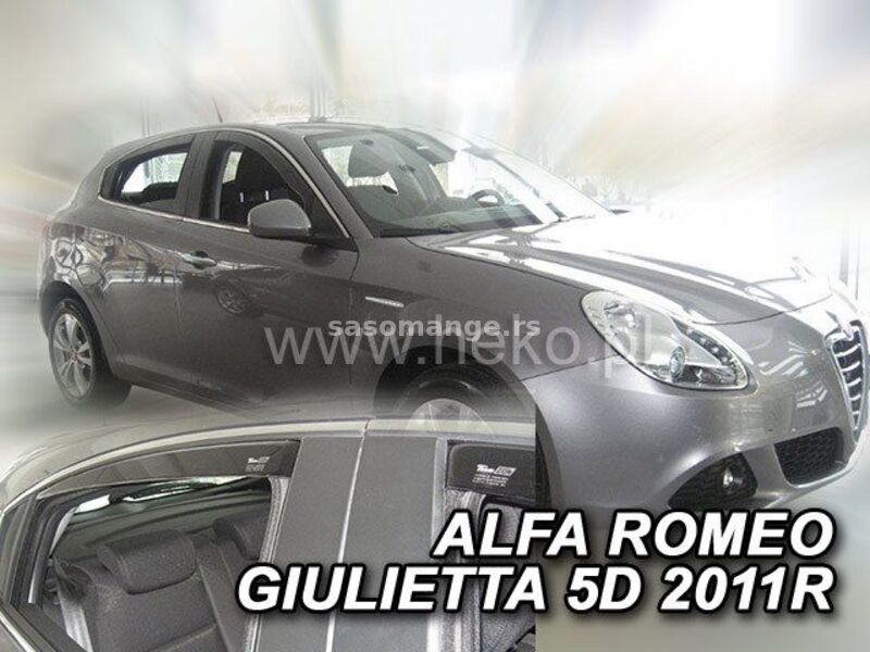 Bočni vetrobrani Team HEKO Alfa Romeo Giulietta (2011+) 5D - 4