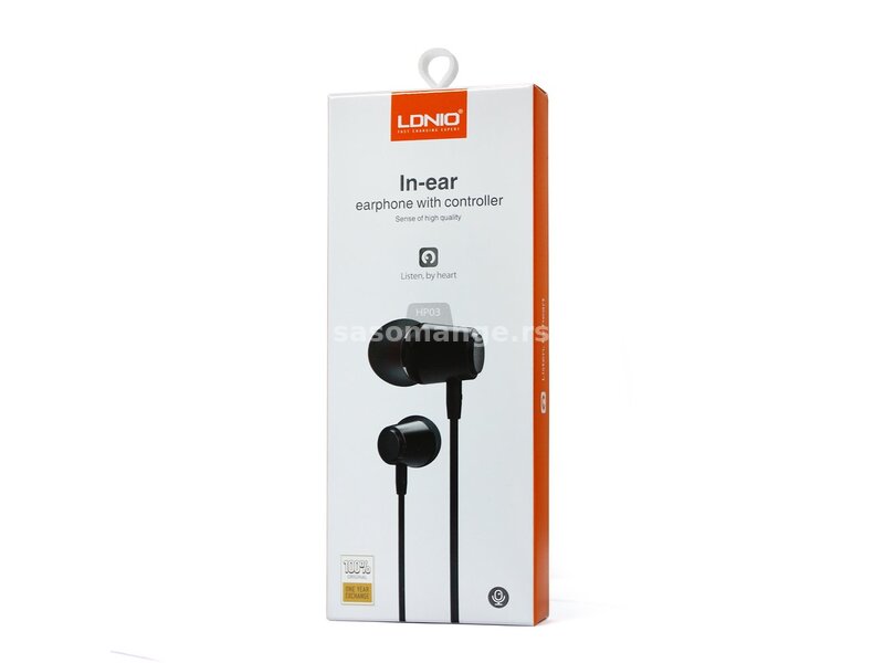 Slušalice sa kablom bubice Ldnio HP03 3.5mm crna