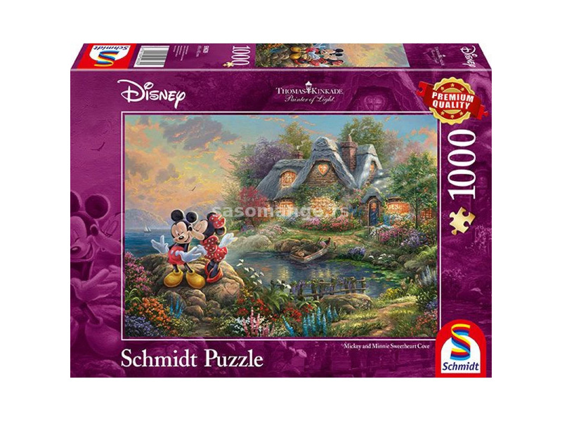 SCHMIDTSPIELE Puzzle game 1000 pieces Sweethearts Miki and Minnie mouse