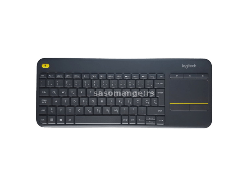 LOGITECH Bežična tastatura K400 PLUS WIRELESS TOUCH (Crna) - 920-007119 USB nano prijemnik Membr...