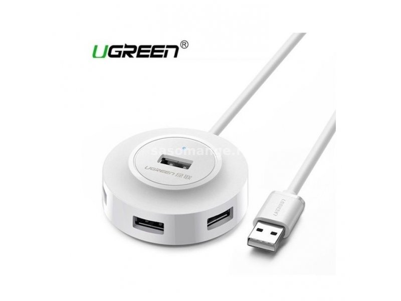 UGREEN USB 2.0 Hub 1/4 1m beli CR106