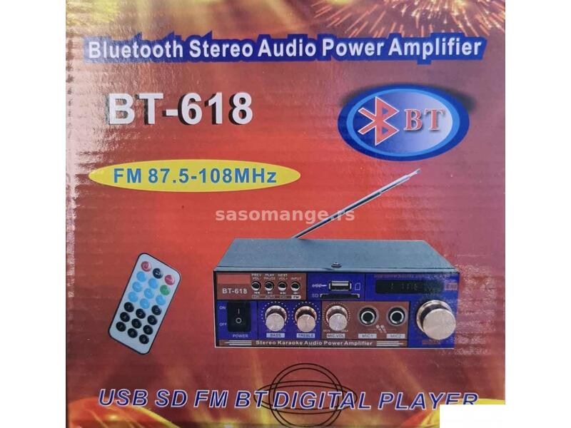 Blutut stereo resiver - pojačalo BT - 618 karaoke