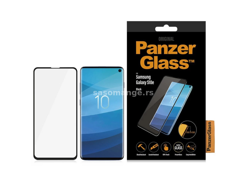 PANZERGLASS Screen Protector Case Friendly Samsung Galaxy S10E black