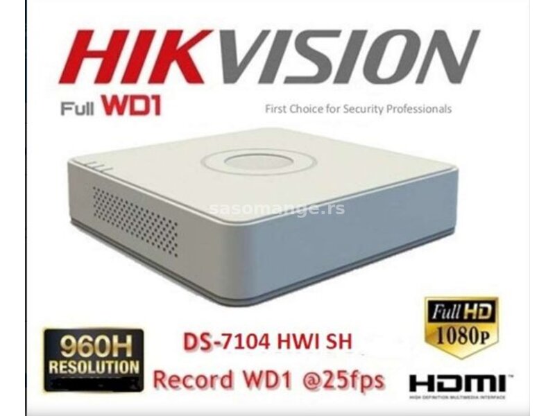 HikVision digitalni video snimač DS-7104HWI-SH