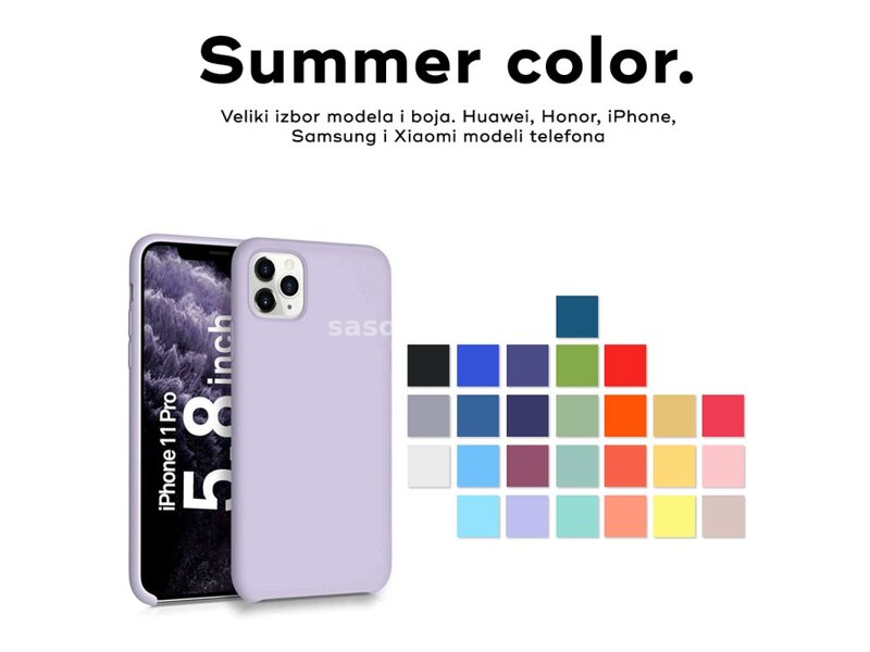 Futrola za Huawei Nova 4e Summer color svetlo ljubičasta
