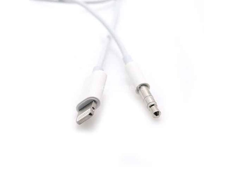 Adapter sa iPhone lightning na audio aux 3,5mm Mh025 1m bela