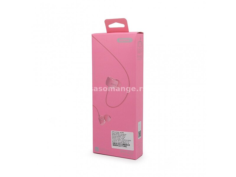 Slušalice bubice sa kablom 3,5mm audio Remax 502 pink