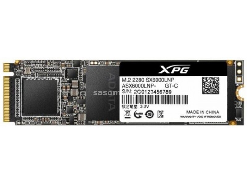 SSD M.2 256GB ADATA PCIe NVMe ASX6000LNP-256GT-C