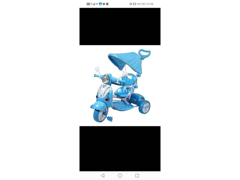 Tricikl vespa plavi