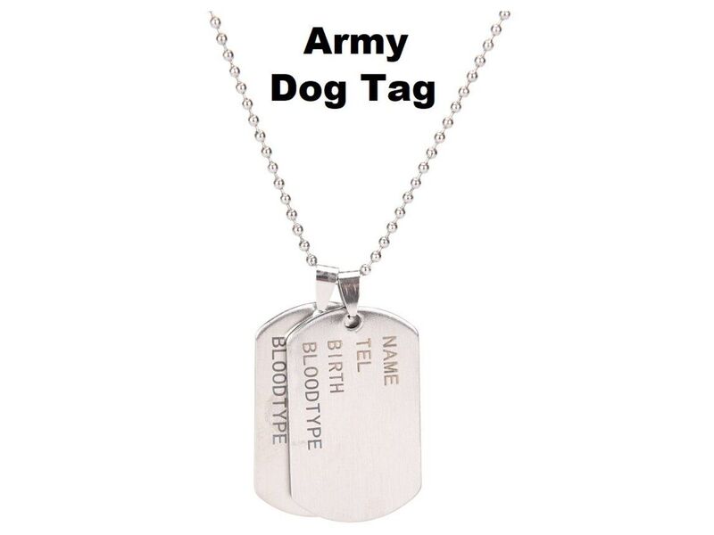 Nakit Dog Tag Army Ogrlica Sa Plocicom Model 7