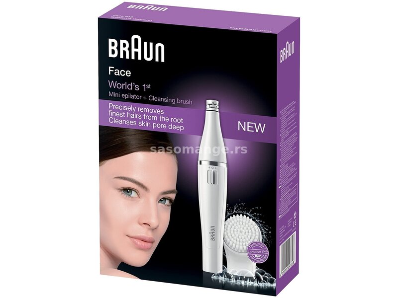 BRAUN 097358 Face SE 810 Facial Epilator + Facial Cleanser