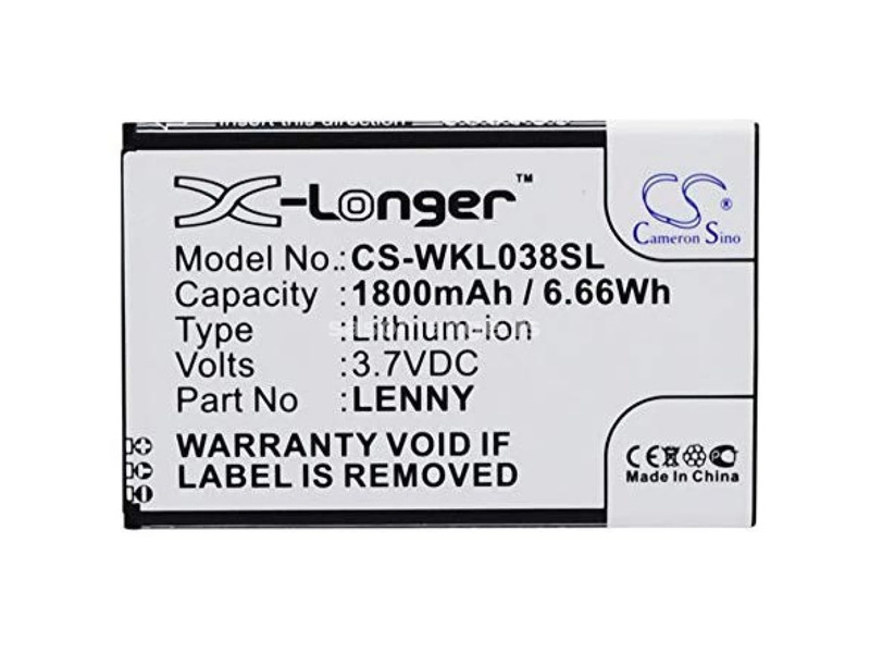 CAMERON SINO X-Longer Wiko Lenny aftermarket rechargeable battery 1800mAh 3.7V