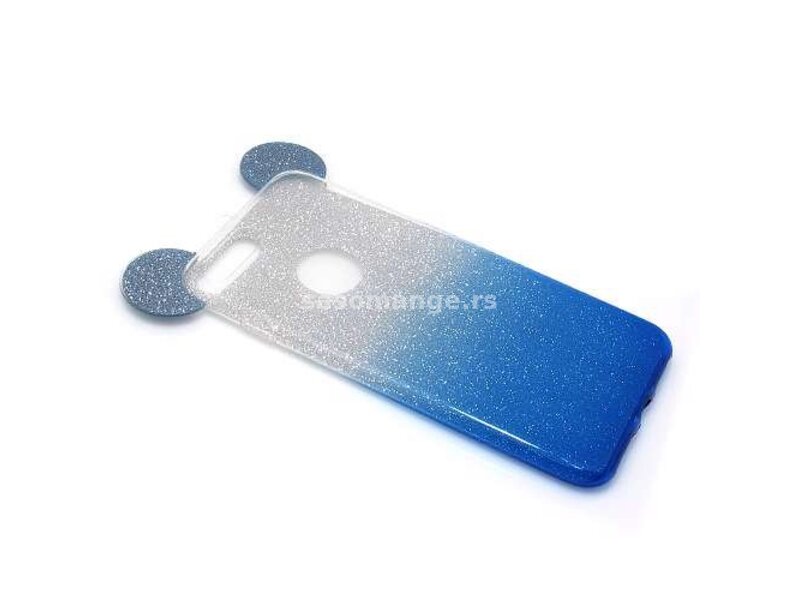 Futrola za iPhone 7 Plus/8 Plus Glitter mouse srebrno-plava