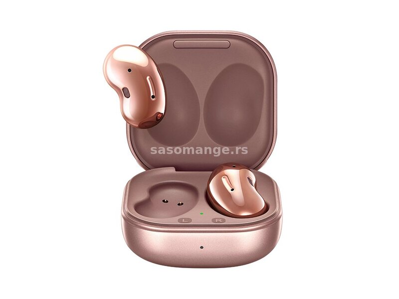 Slušalice bubice bežične bluetooth BudsLive roze-zlatna