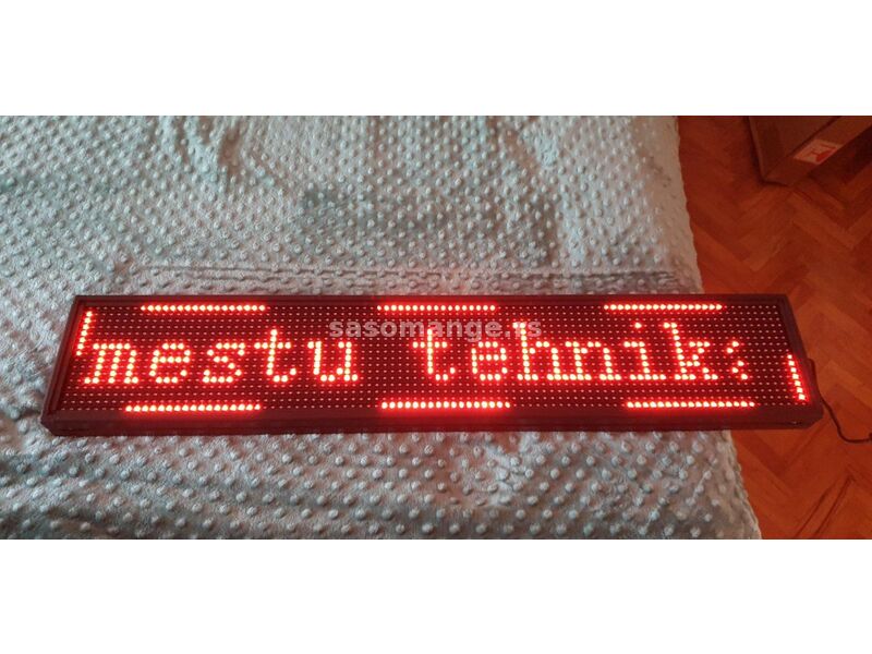 Led reklama crvena jednostrana 200 x 40 cm