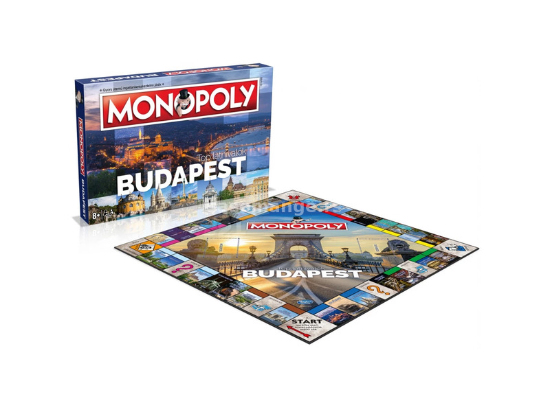 WINNINGMOVES Monopoly board game Budapest edition