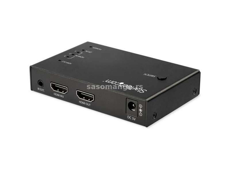STARTECH 4-Port HDMI Video Switch - 3x HDMI and 1x DisplayPort - 4K 60Hz