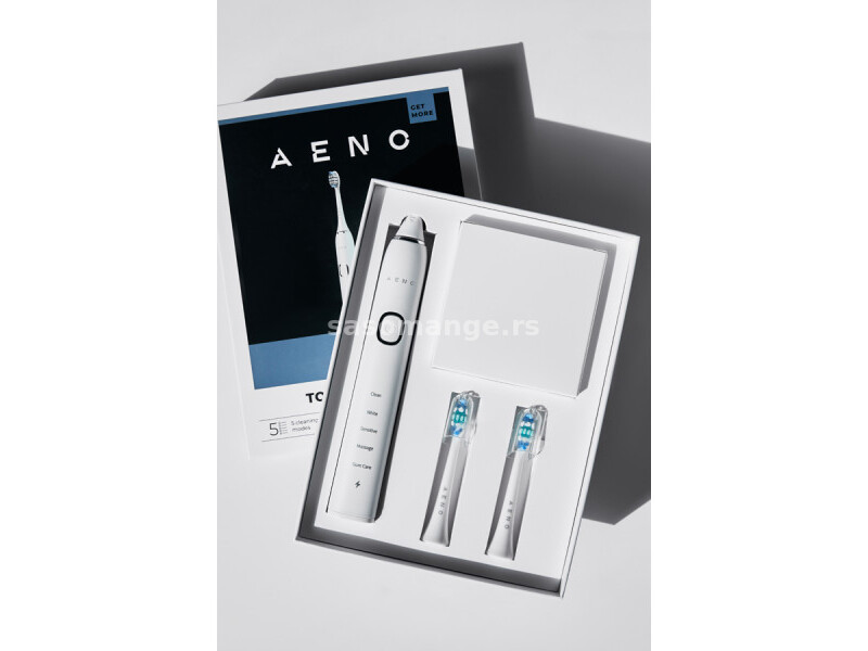 AENO Sonic Electric Toothbrush DB5: White, 5 modes, wireless charging, 46000rpm, 40 days without ...