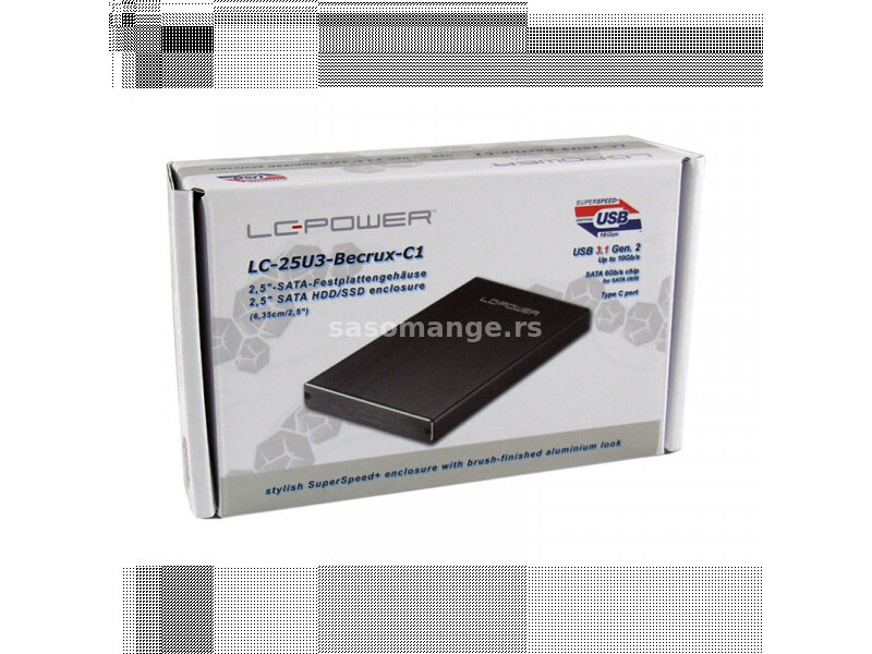 HDD Rack 2.5&amp;quot; SATA USB 3.0 LC Power LC-25U3-Becrux-C1