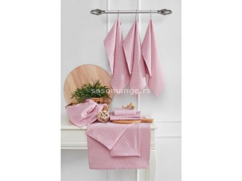 HERMIA Set kuhinjskih krpa Lola Pink