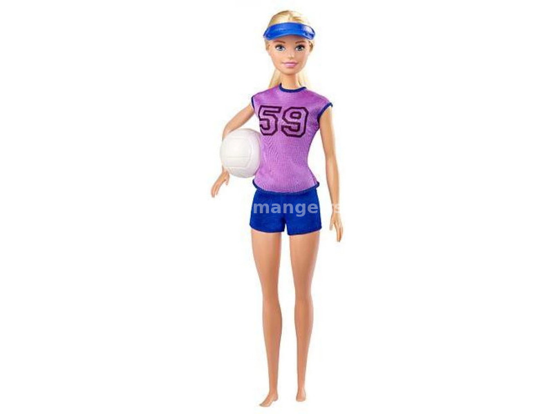 MATTEL GHT22 Barbie play volleyball baba