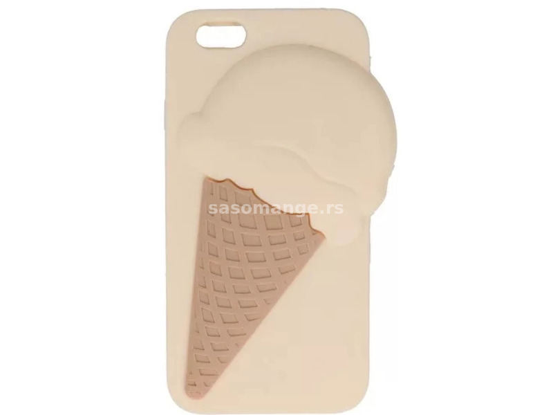 ZONE TPU silicone case 3D ice cream pattern Galaxy S6 beige