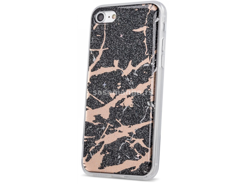 ZONE Marmur TPU silicone case marble pattern iPhone XR pattern black
