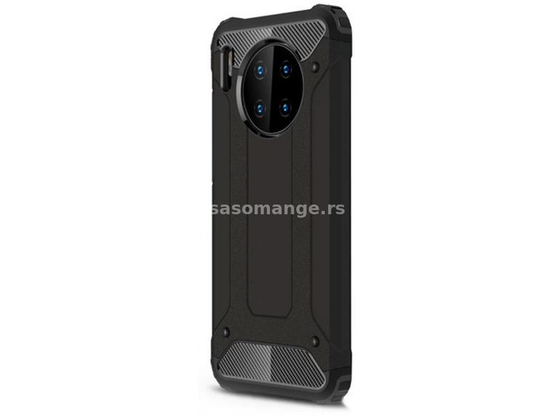 ZONE Huawei Mate 30 / 30 5G Plastic back panel protection case Defender fémhatású black